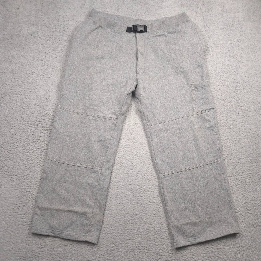 Duluth Trading Souped-Up Cargo Sweatpants Men XL Gray Utility Workwear Belted